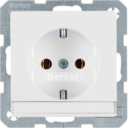 Berker 47506089 Steckdose SCHUKO mit Beschriftungsfeld Q.1/Q.3 polarweiß, samt Mesch Shop Berker 47506089 Steckdose SCHUKO mit Beschriftungsfeld Q.1/Q.3 polarweiß, samt Mesch Shop
